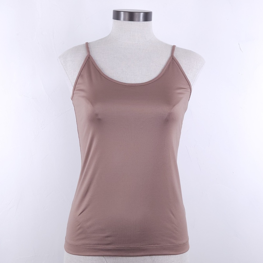 Banana Republic Camisole Tank Top S Neutral Brown Spaghetti Strap Base Layer